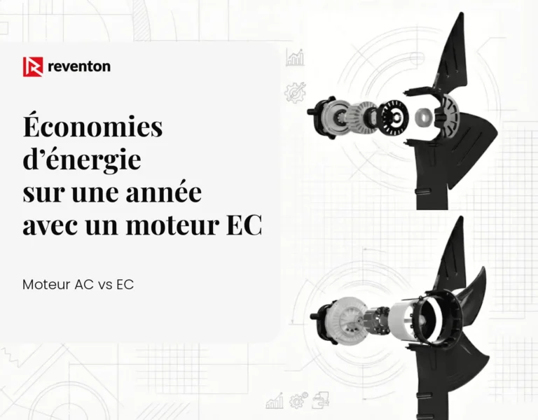 Moteur AC vs EC : économies d&rsquo;énergie sur une année avec un moteur EC