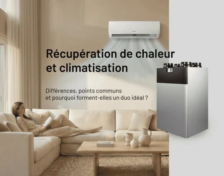 Récupération de chaleur et climatisation : différences, points communs et pourquoi elles forment un duo idéal ?